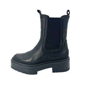 NWOT Sam Edelman Black Chunky Mid-Height Booties $200 Retail